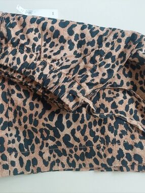 NWT Cheetah leopard print GAP drawstring linen shorts